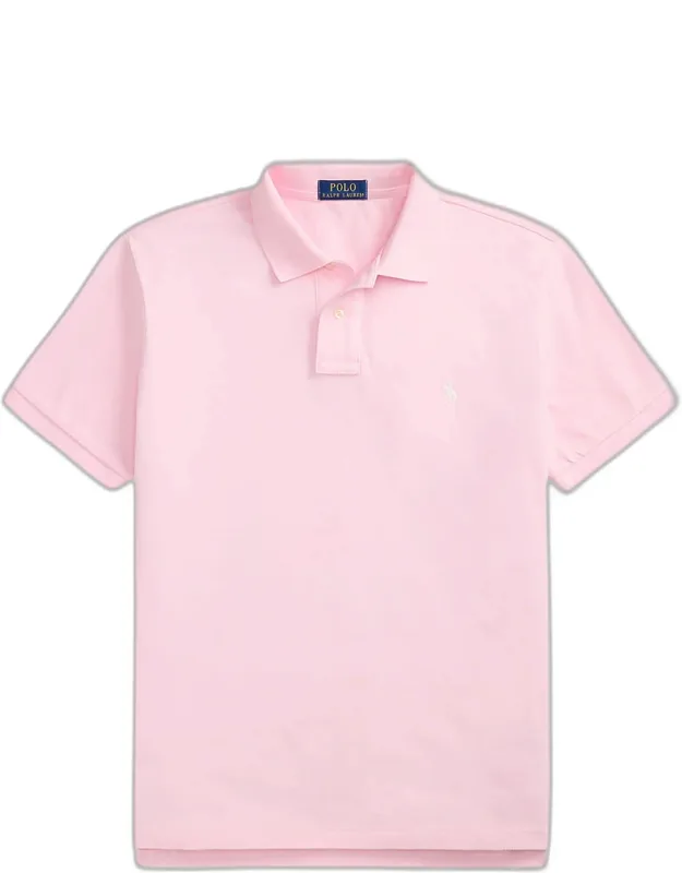 Cotton Mesh Embroidered-pony Polo Shirt