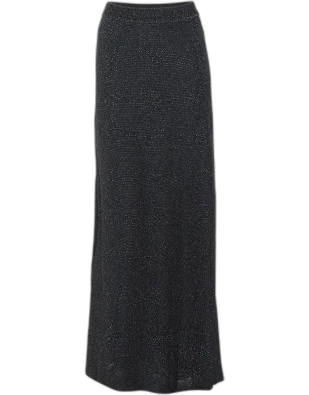 Shimmer Lurex Knit Maxi Skirt