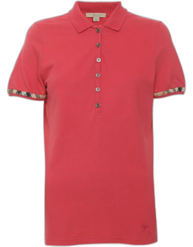 Nova Check Detail Stretch Cotton Polo T-shirt