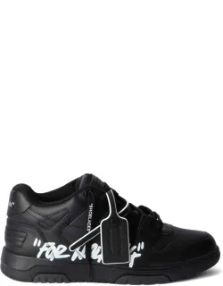 Lettering-print Tag Sneakers