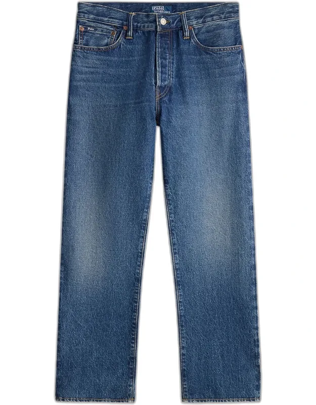 Rigid Denim Straight-leg Jeans