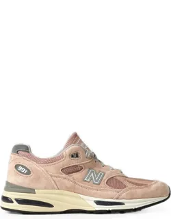 Made In Uk 991v2 Suede-panel Sneakers