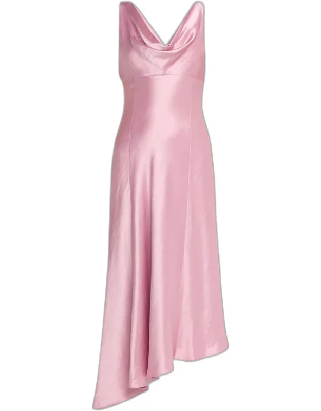 Asymmetric Midi Dress