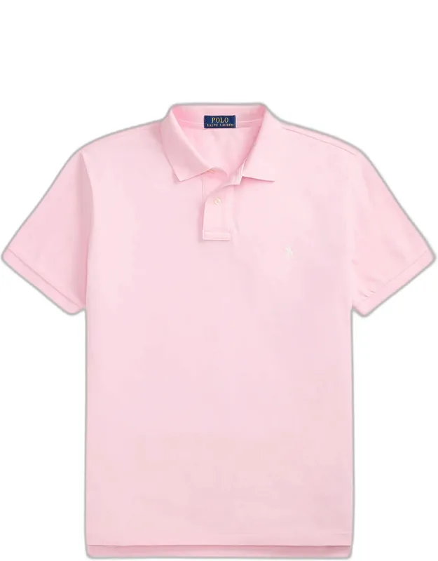 Cotton Mesh Embroidered-pony Polo Shirt