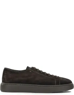 Suede Lace-up Sneakers