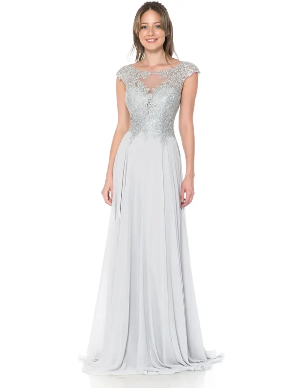 Cap Sleeve Embroidered Dress