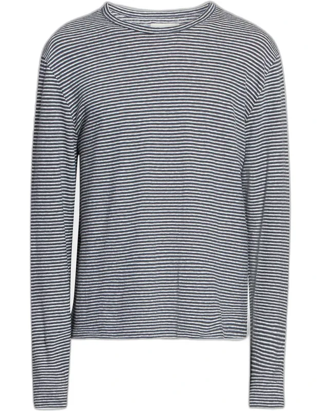 Striped Wool-blend Long-sleeve T-shirt