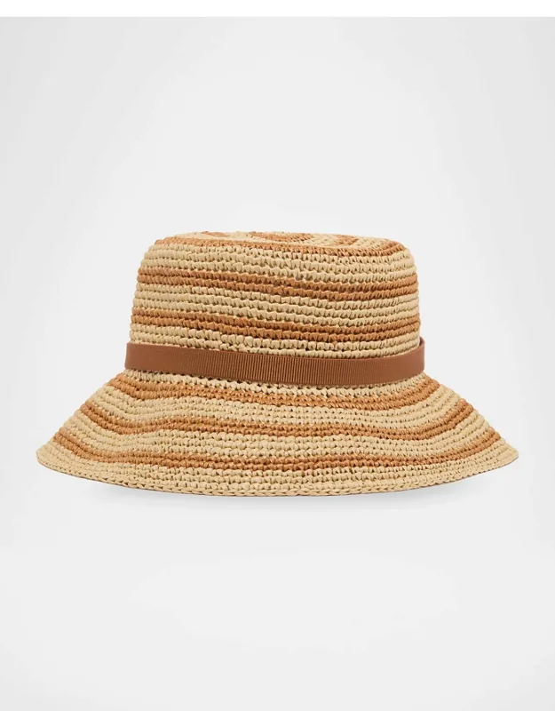 Foldable Straw Bucket Hat