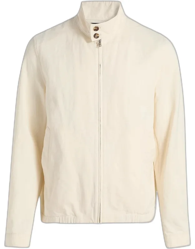 Cotton-linen Bomber Jacket