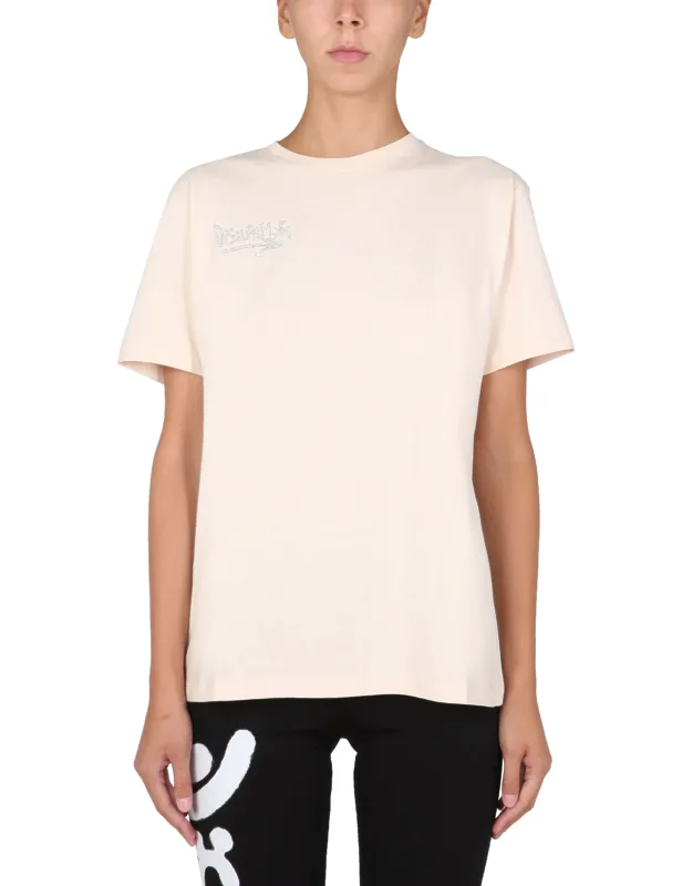 T-shirt With Crystal Logo