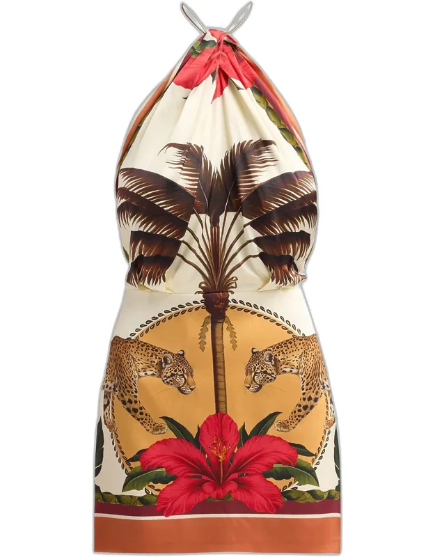 Cymbeline Printed Halter Dress