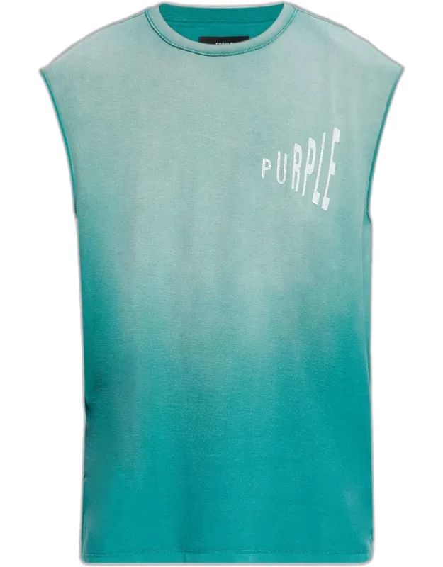 Amplified Logo Textured Jersey Tank Top