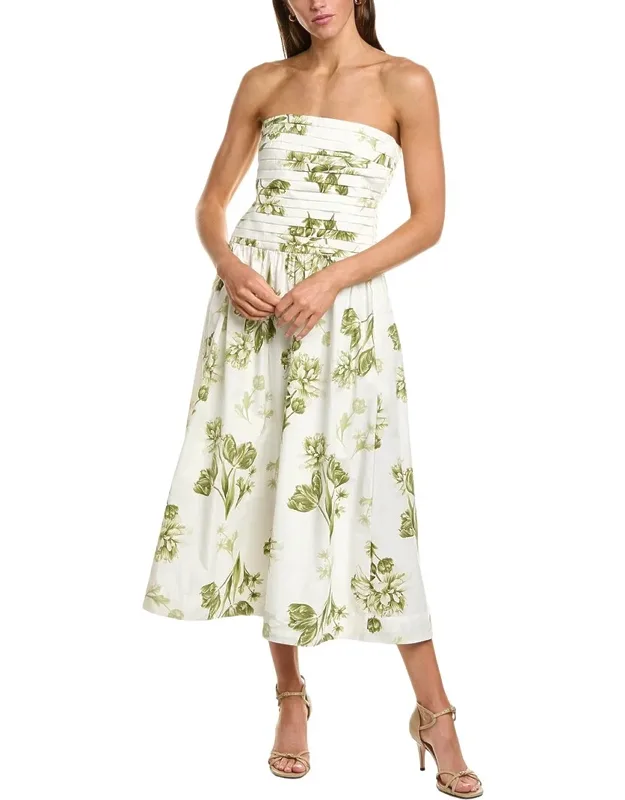 Strapless Ruched Bodice Maxi Dress