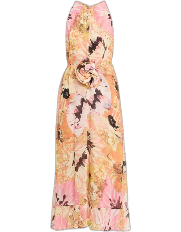 Floral Dream Sleeveless Midi Dress
