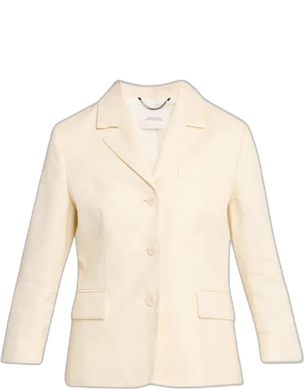 Casual Sophistication Linen-cotton Blazer