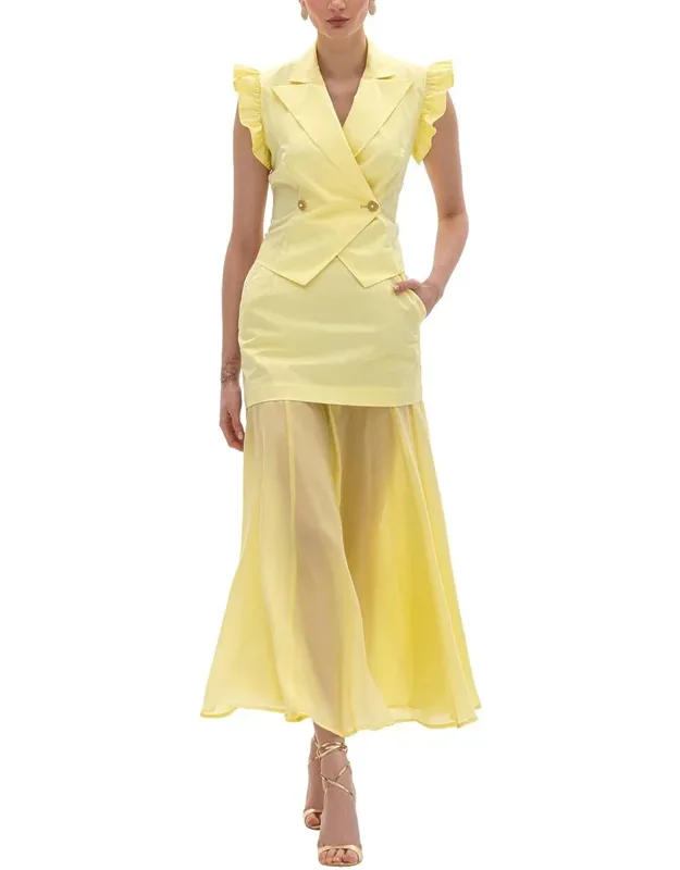 2pc Vest And Skirt Set