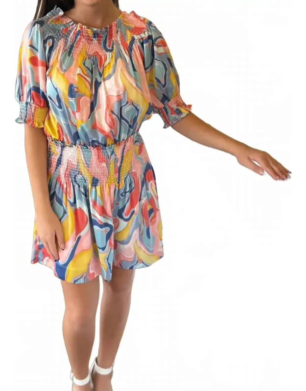 Smocked Mini Dress