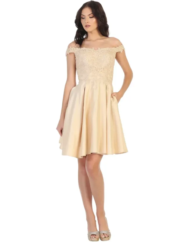 Off Shoulder Cocktail Dress