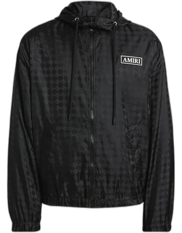 Nylon Full-zip Hoodie