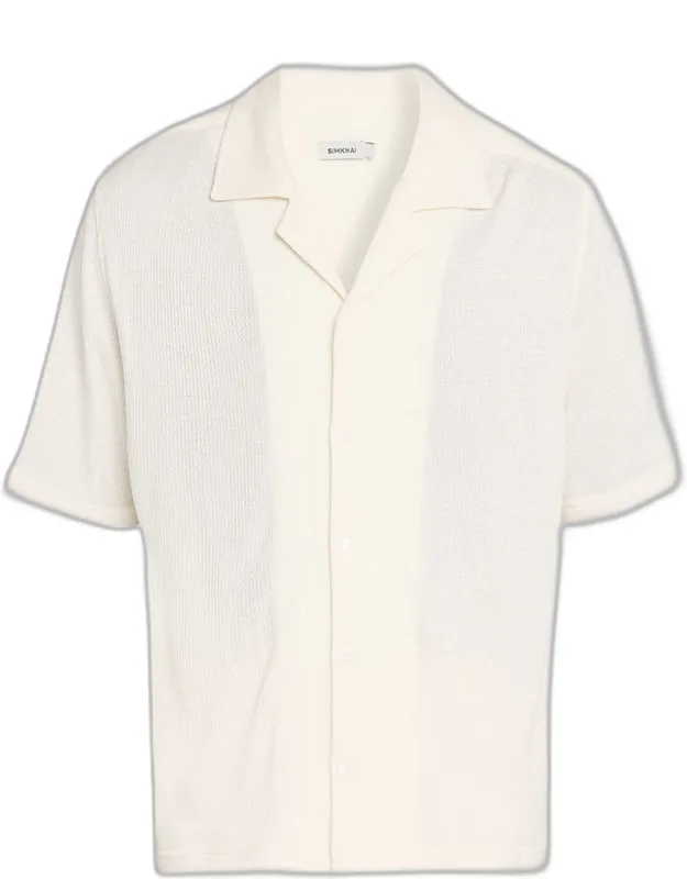 Troy Open-stitch Camp Shirt