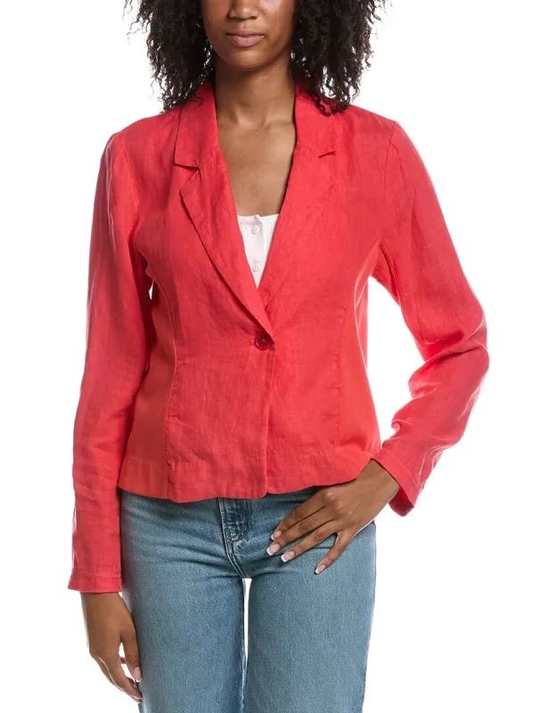 Ribbed Mixed Linen Blazer