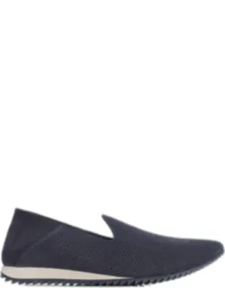 Perforated Suede Loafers