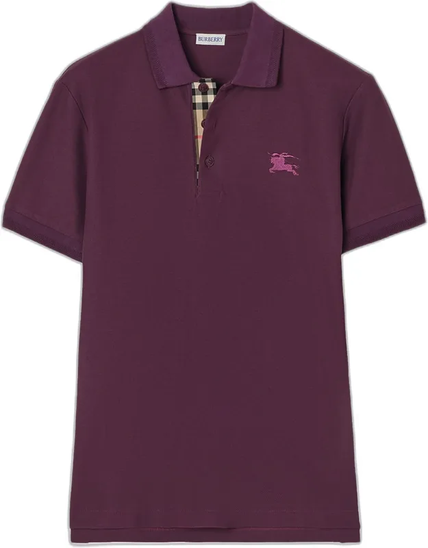 Eddie Check-placket Cotton Polo Shirt