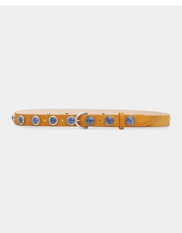 Celia Studded Suede Belt