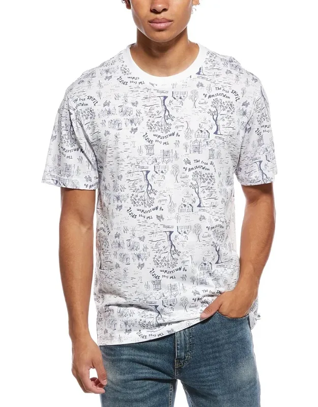 Graphic T-shirt - Crewneck, Ribbed Trim