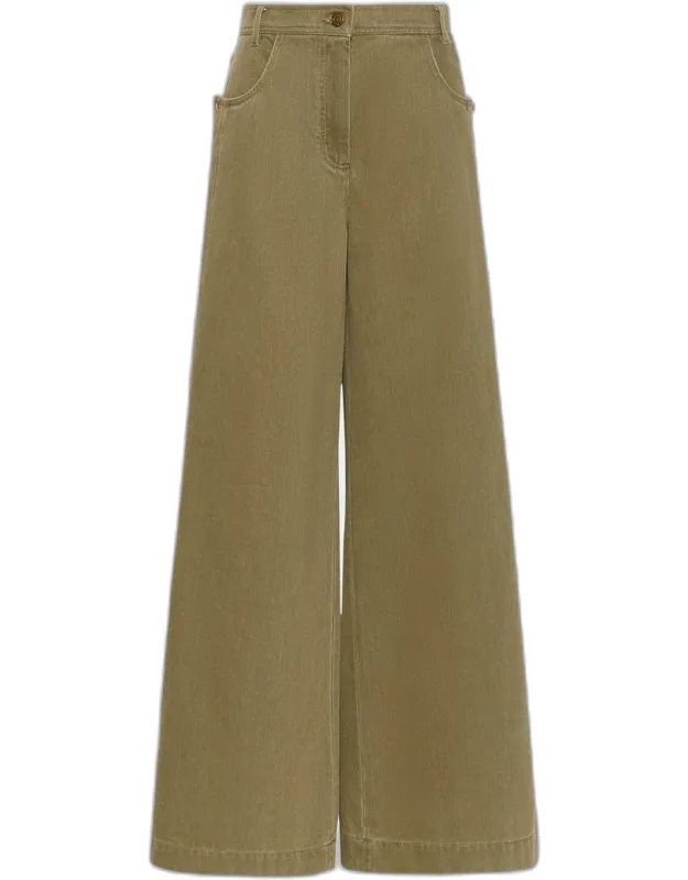 High-rise Wide-leg Jeans