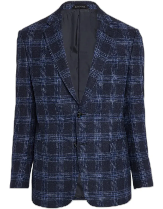 Glen Plaid Single-breasted Sport Coat