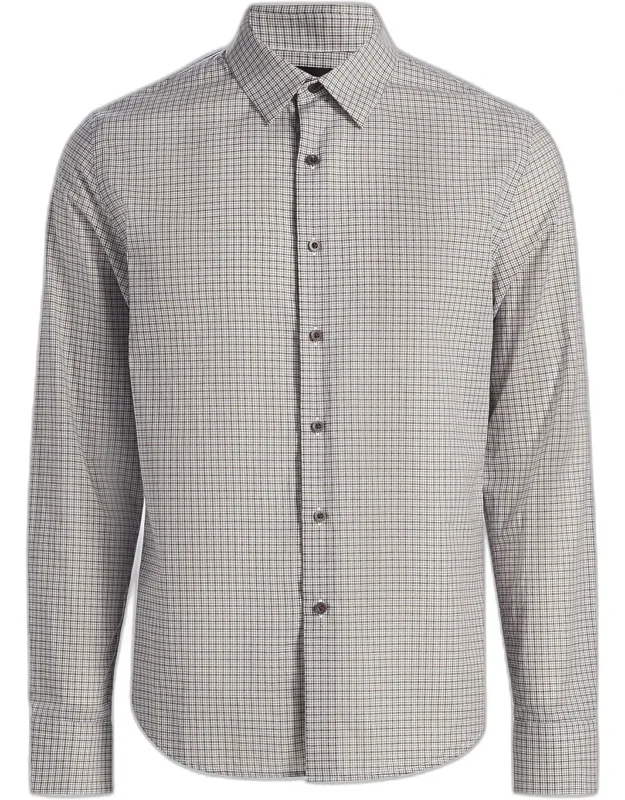 Condor Micro Plaid Cotton Shirt