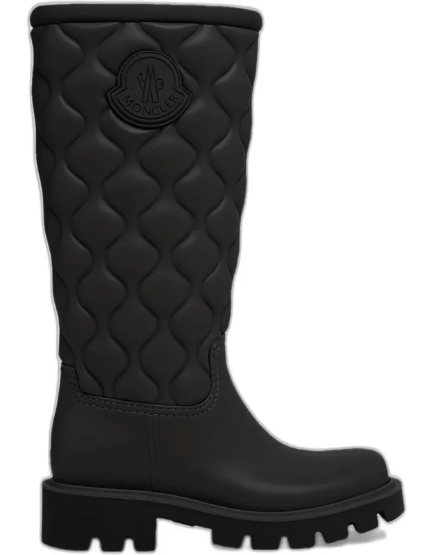 Quilted Mid-calf Boots