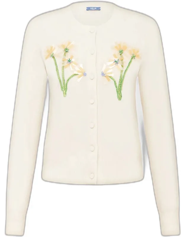 Floral Beaded Cardigan