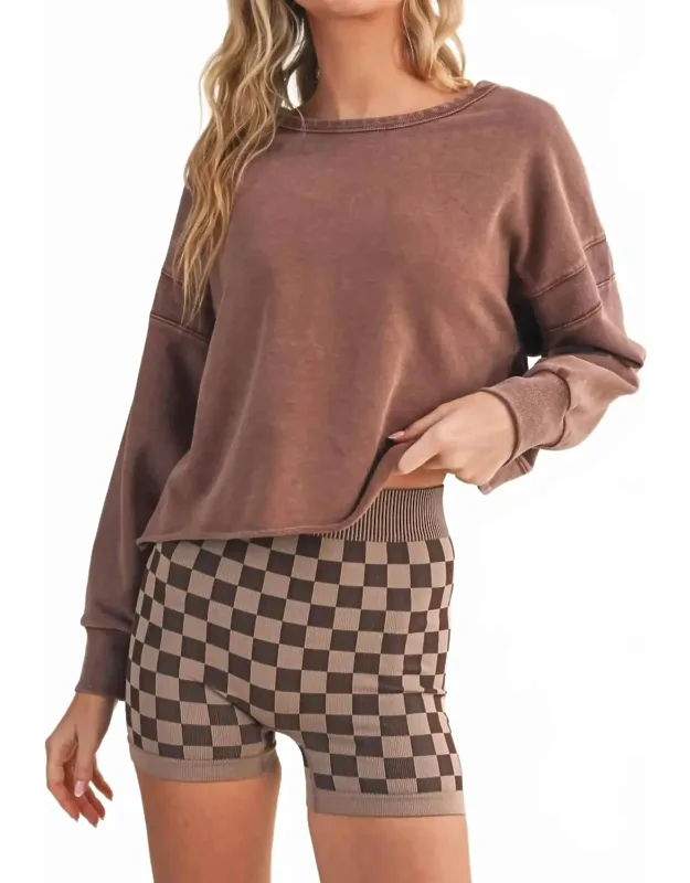 Cutout Back Layering Sweatshirt