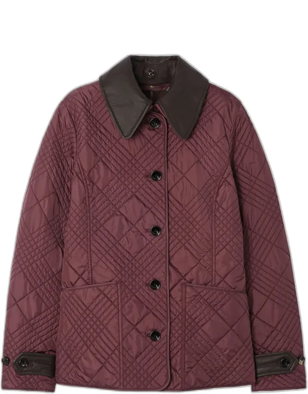 Check Quilted Slim Jacket