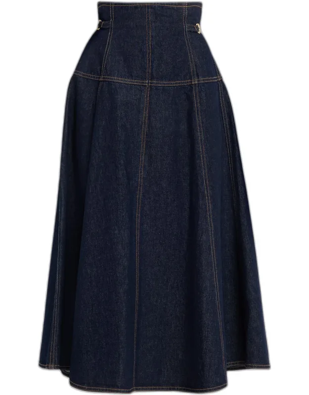 Brigette Denim Midi Skirt
