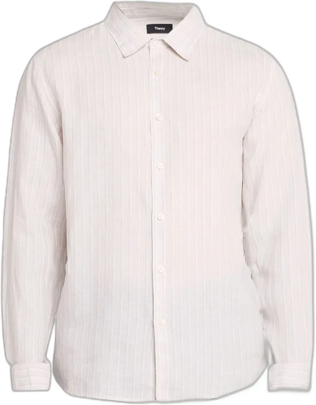 Irving Grid Check Linen Shirt