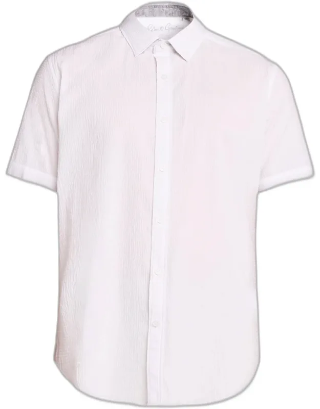 Thresher Textured Cotton Short-sleeve Shirt