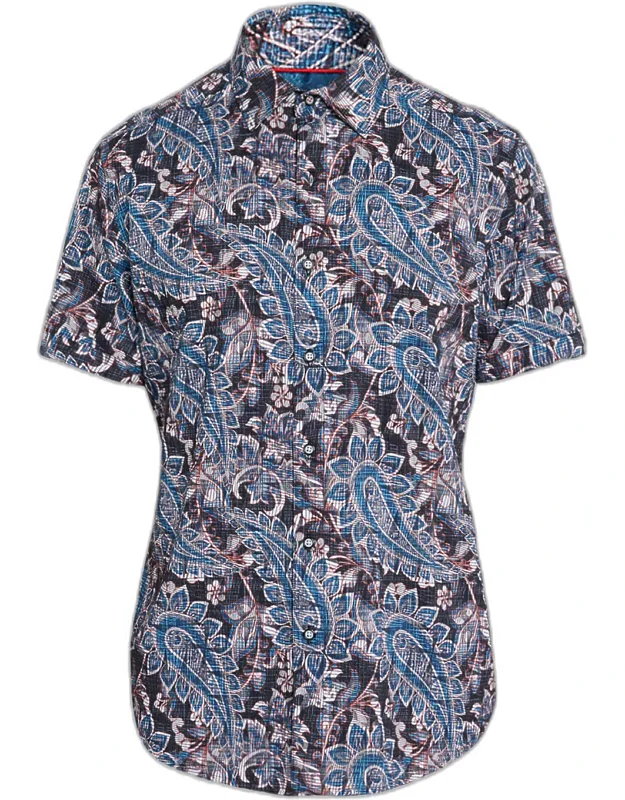 Barrington Paisley Short-sleeve Shirt