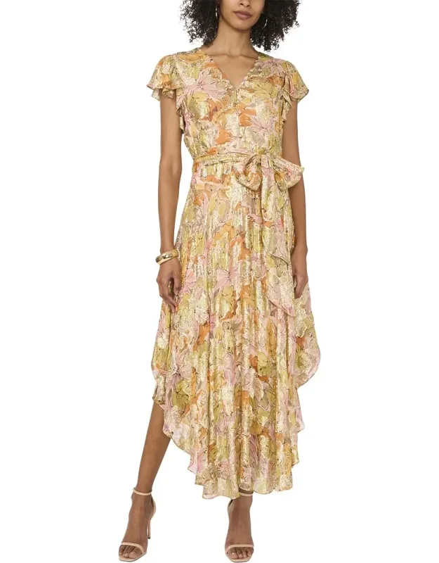 V-neck Button Down Maxi Dress