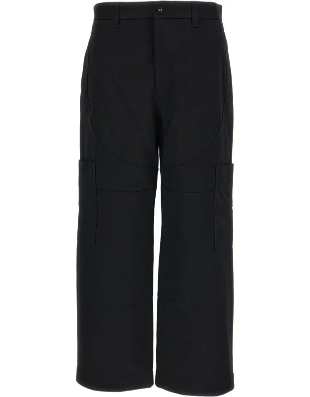 Wide Leg Painter Cotton Pants