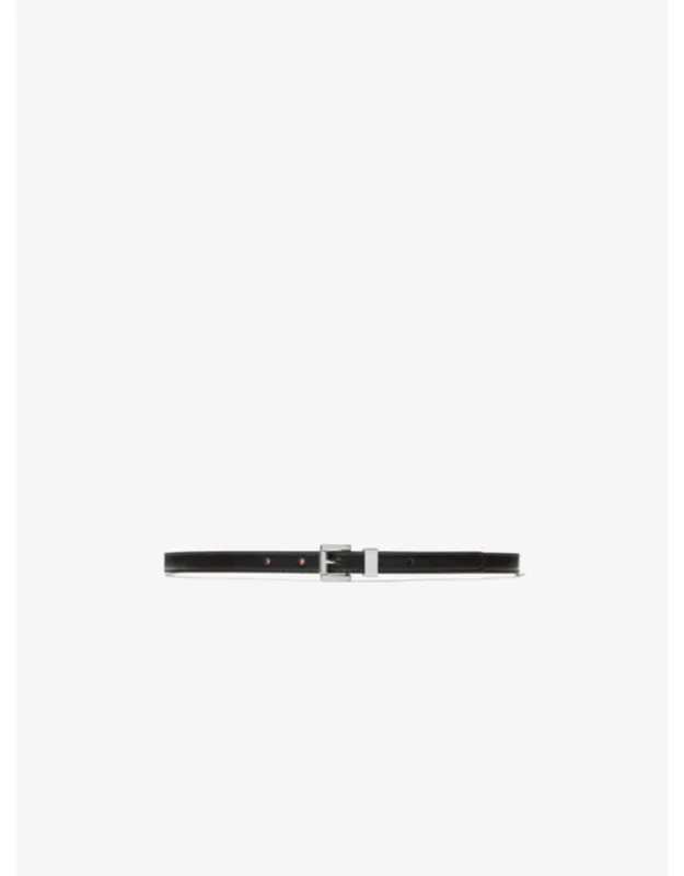 Kate Belt - Leather With Silver-tone Hardware
