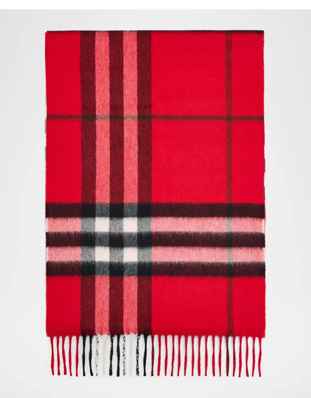 Giant Check Cashmere Scarf