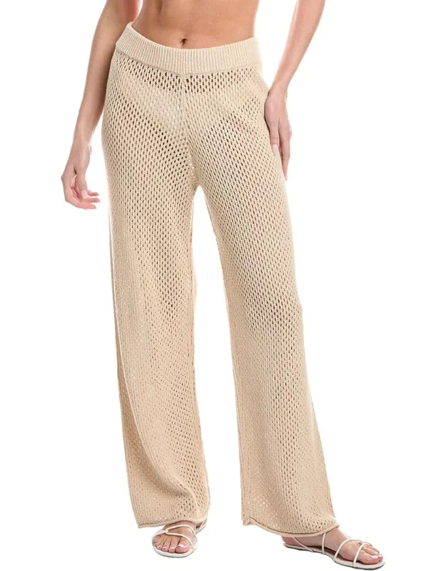 Crochet Knit Wide Leg Pants