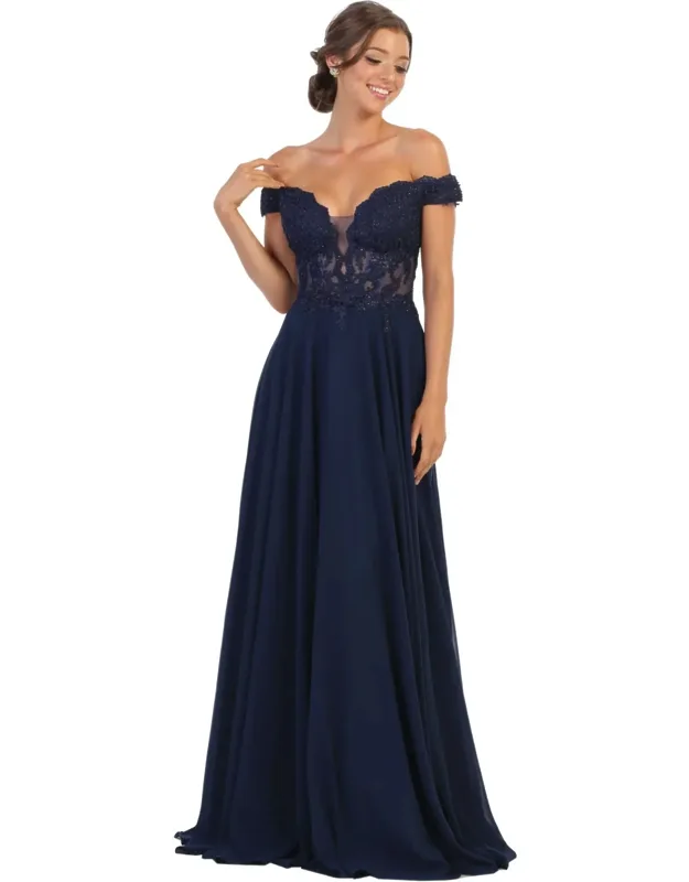 Off Shoulder Formal Dress
