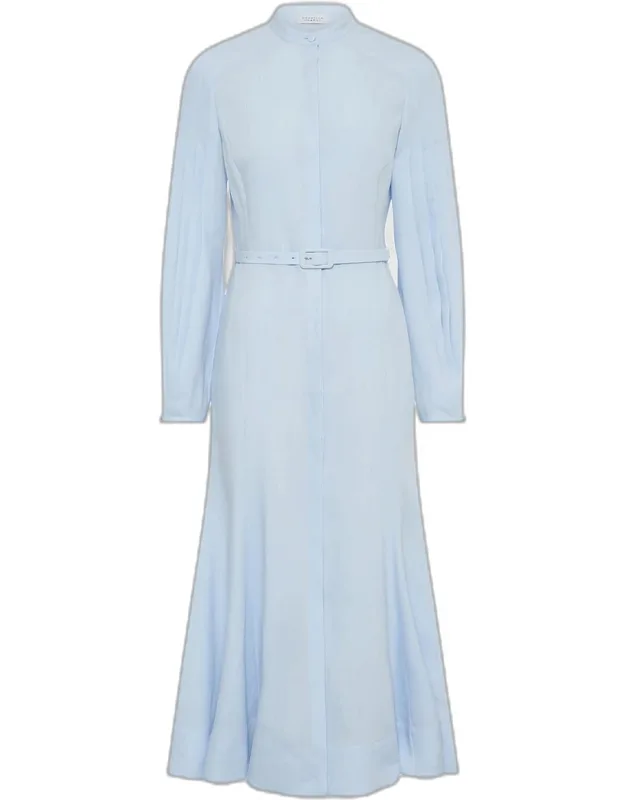 Belted Linen Shirtdress
