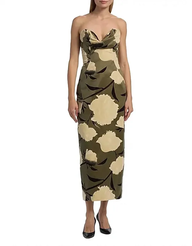 Draped Bust Sheath Dress