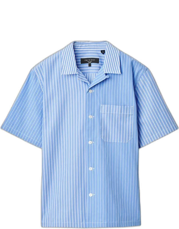 Avery Poplin Stripe Short-sleeve Shirt