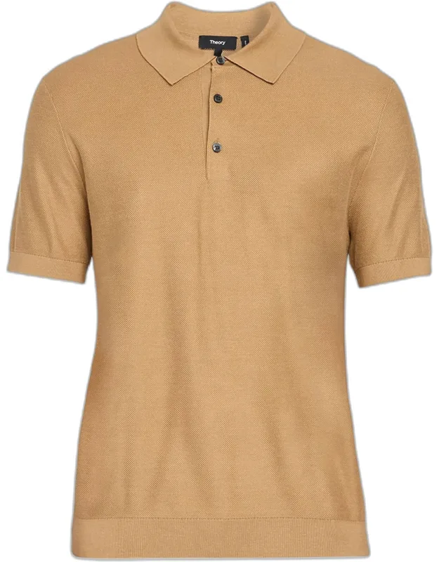 Silk-cotton Polo Shirt